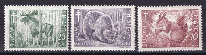 Финляндия - кат. №418-420