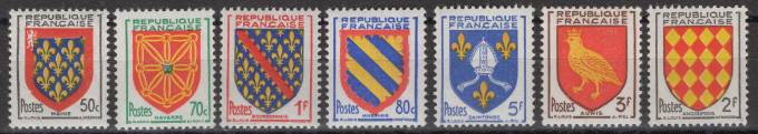 Франция - кат. №1025-1031