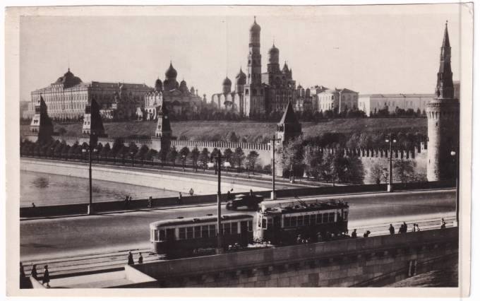 СССР - Открытка - Москва. Вид Кремля