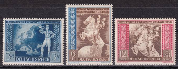 Германский Рейх - кат. №820-822