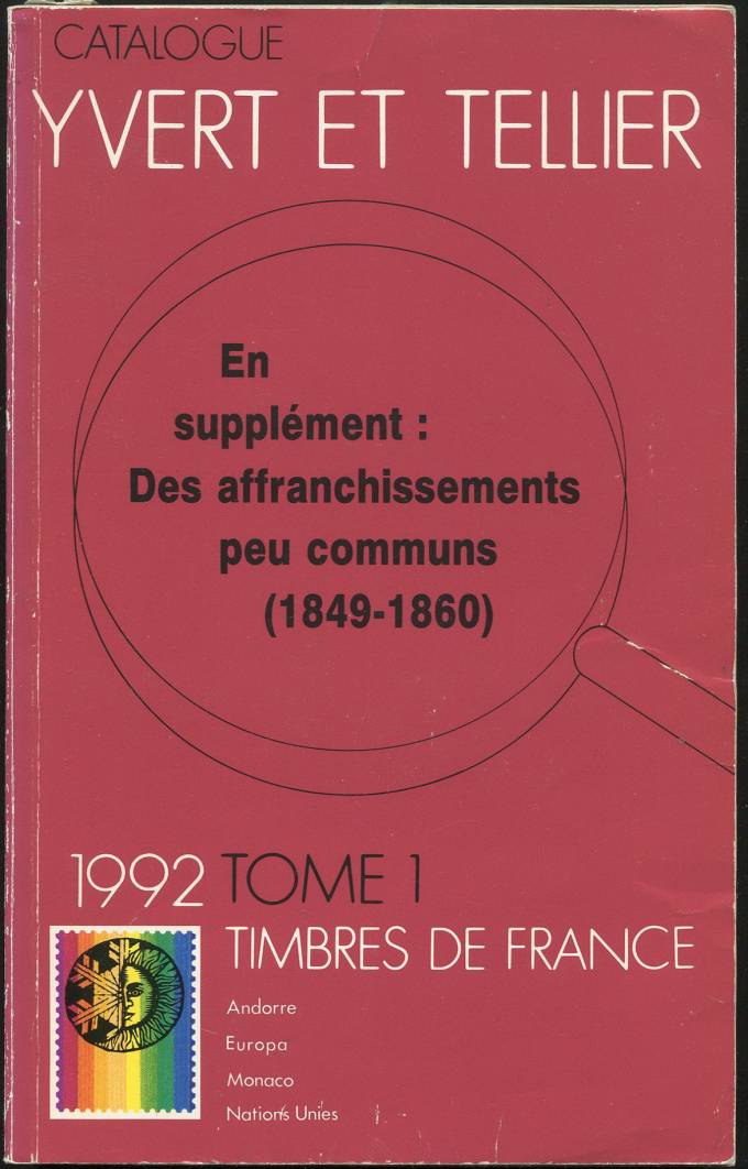Yvert et Teller 1992 - Том 1 - Марки Франции