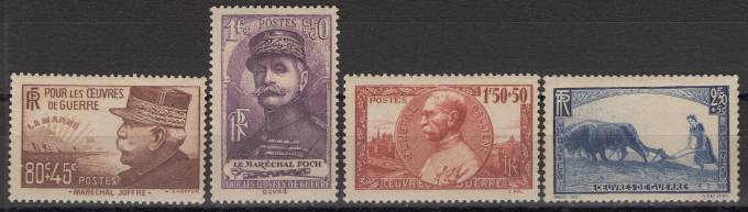 Франция - кат. №467-470