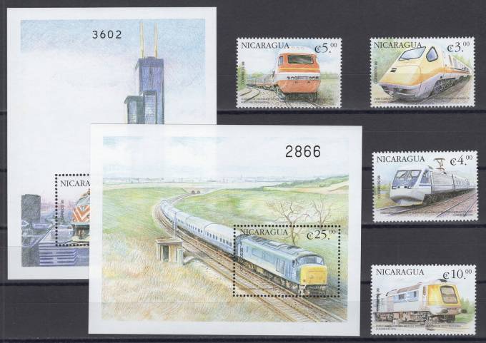 Никарагуа - кат. №4142-4145,BL303,BL304