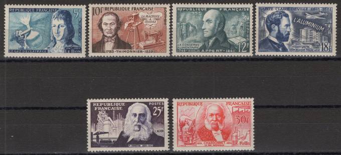 Франция - кат. №1037-1042