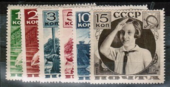 (S00435A-440(5) СССР кат. №№435A-440A*