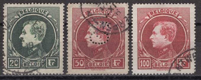 Бельгия - кат. Mich. №263-265