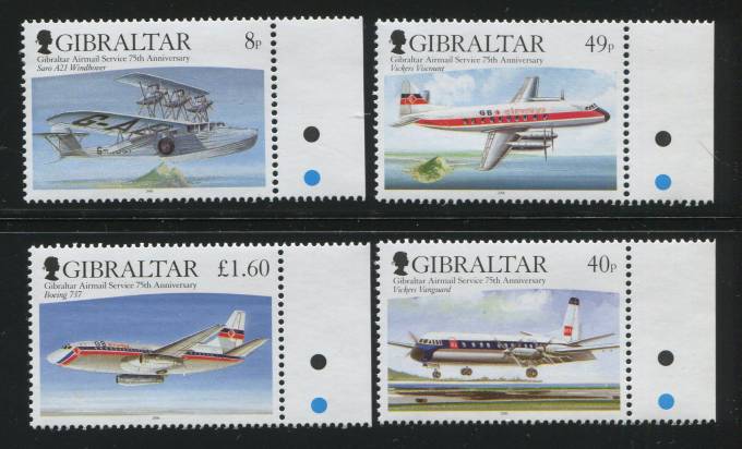  Авиация Гибралтар Кат. №1177-1180