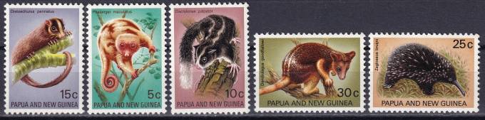 Папуа - Новая Гвинея  - кат. №197-201