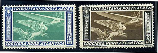 ItlTripoli_196-197(Итальянская Триполитания.1933.Мих.№№196-197,**, идеальное кач.)