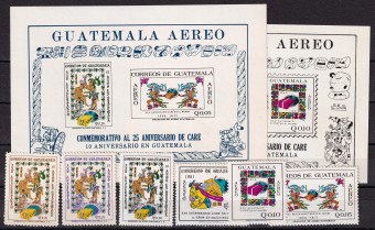 Гватемала - кат. №909-910,961-962,BL12,BL14