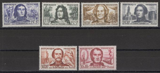 Франция - кат. №1251-1256