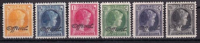 Люксембург - кат. Mich. №D168-D173