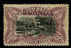Конго(Congo_train_014(1) Марки паровозы. Руанда Кат. №14* 1916г.