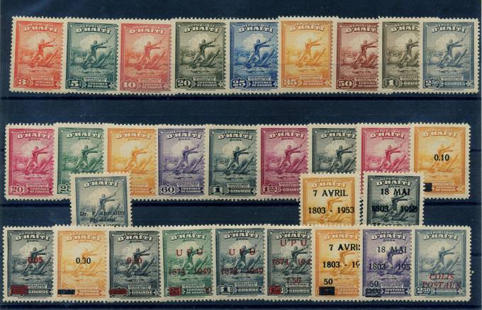 (Horse_Haiti_337-53(1) Марки лошади. Кат. Михель №337-353, 359-362, 378-380, 394, 395-396. **/*