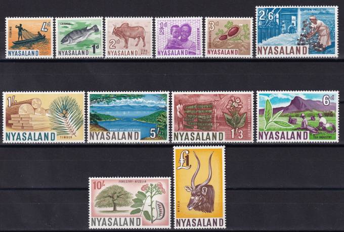 Ньясаленд - кат. №125-136