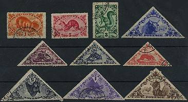 (Tuva_076-85_ust) 1935. 11-ый зоологический выпуск. Гашеная серия.