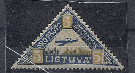 (StampLietuvos_120Ir(3) №120I,*,сдвиг номинала влево 