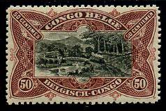 Конго(Congo_train_030(1) Марки паровозы. Кат. №30** 1915г. 