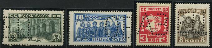 (ProbProekt_0202_205_205_207) СССР кат. №№202,204,205,207  "ОБРАЗЕЦ" (*)