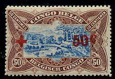 Конго(Congo_train_038(1) Марки паровозы. Кат. №38** 1918г.