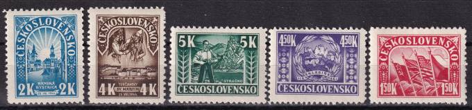 Чехословакия - кат. №455-459
