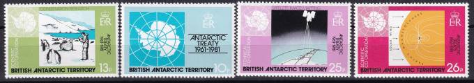 Британская антарктическая территория (БАТ - кат. №84-87