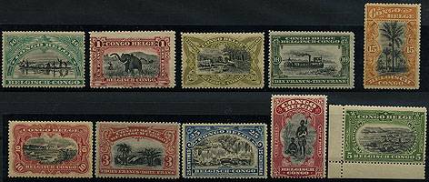 (BelgCongo-0054-63) №№54-63 **,идеальное качество.