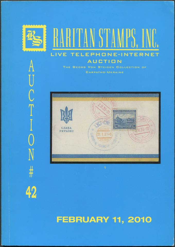 Raritan stamps - каталог аукциона - №42 - 11 февраля 2010
