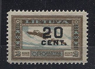 (StampLietuvos_181Xr(1a) №181Х, зубцовка - 11 1/2 (обычная 10 3/4),**, редкость