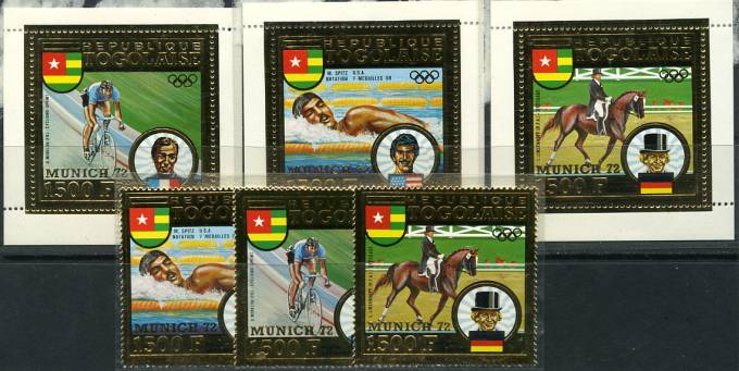 (Horse_Togol_962-4(1)  Кат. Михель №962-4 Бл. №70-72