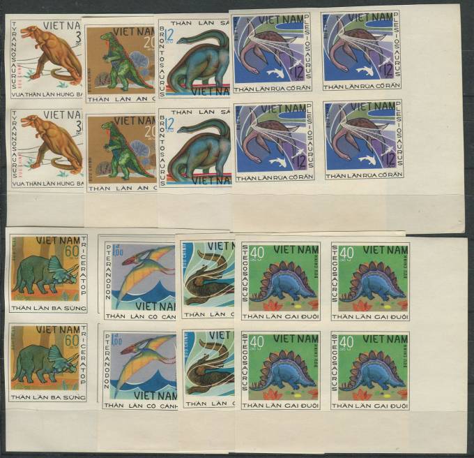 (Dinozavr_nabor_100(1) Набор марок Динозавры. Viet Nam №1007-1014 **