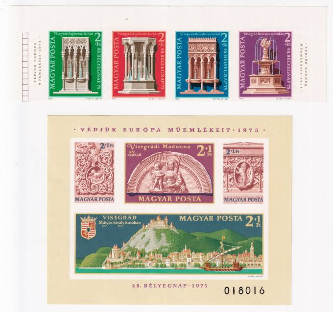 Венгрия - кат. №3060B-3063B,BL115B