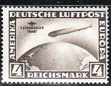 (Avia_stamp_Reich_003(1) Авиация Reichsmark Кат.№**